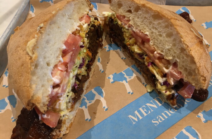 extra filled vegan sandwich at mendocino farms